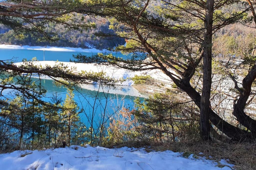 Duplex Cocooning Avec Vue Lac Et Montagnes Savines Eksteriør bilde